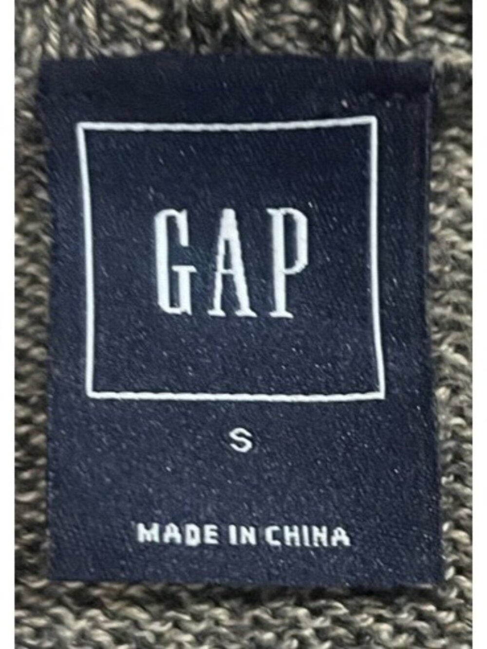 Women's Gap Stripe Snap Turtleneck Long Sleeve Sweater Tunic Gray Size Small - Picture 12 of 15